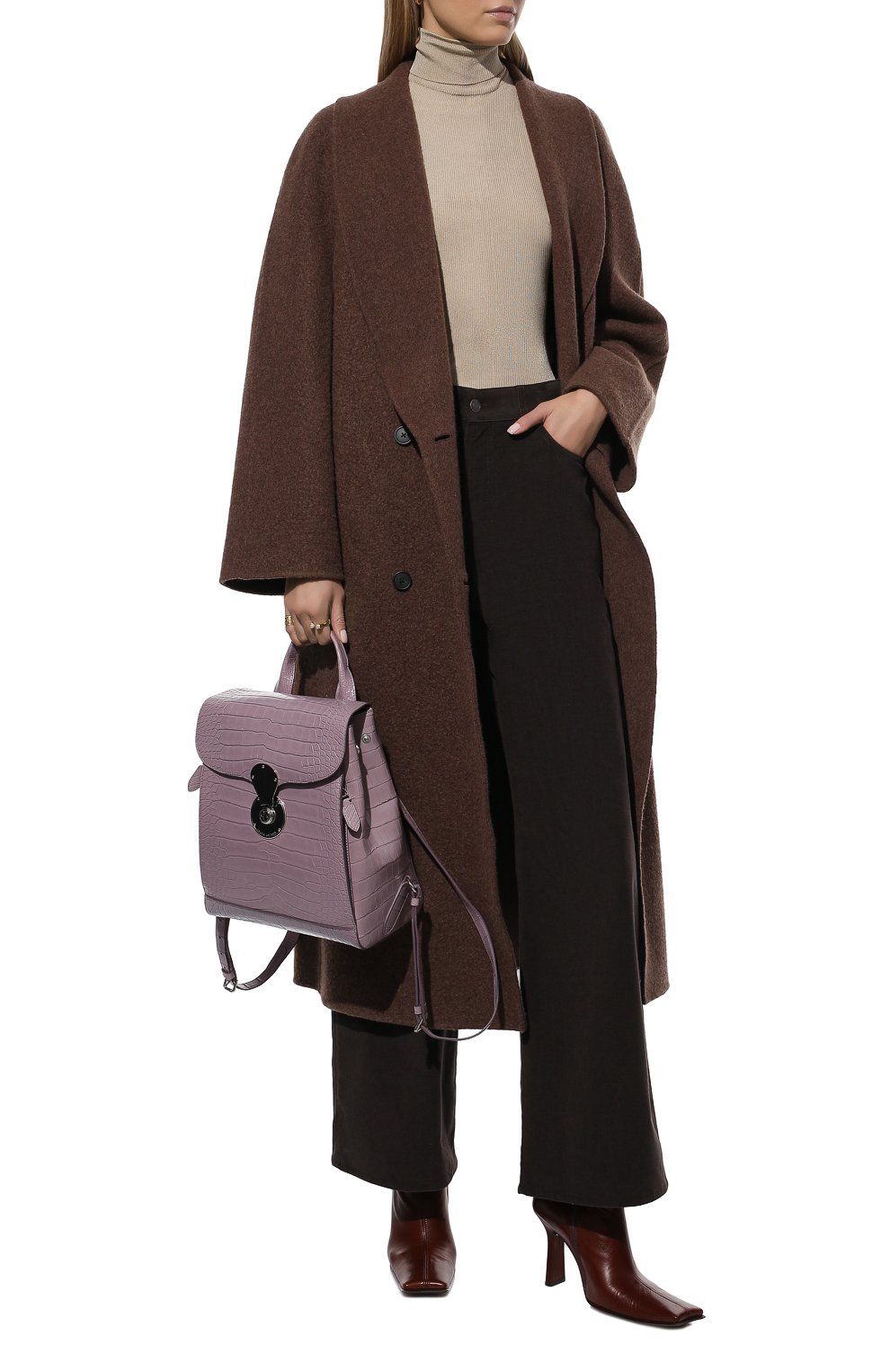 Рюкзак ricky из кожи аллигатора RALPH LAUREN, арт. 435867829/AMIS, фото 3