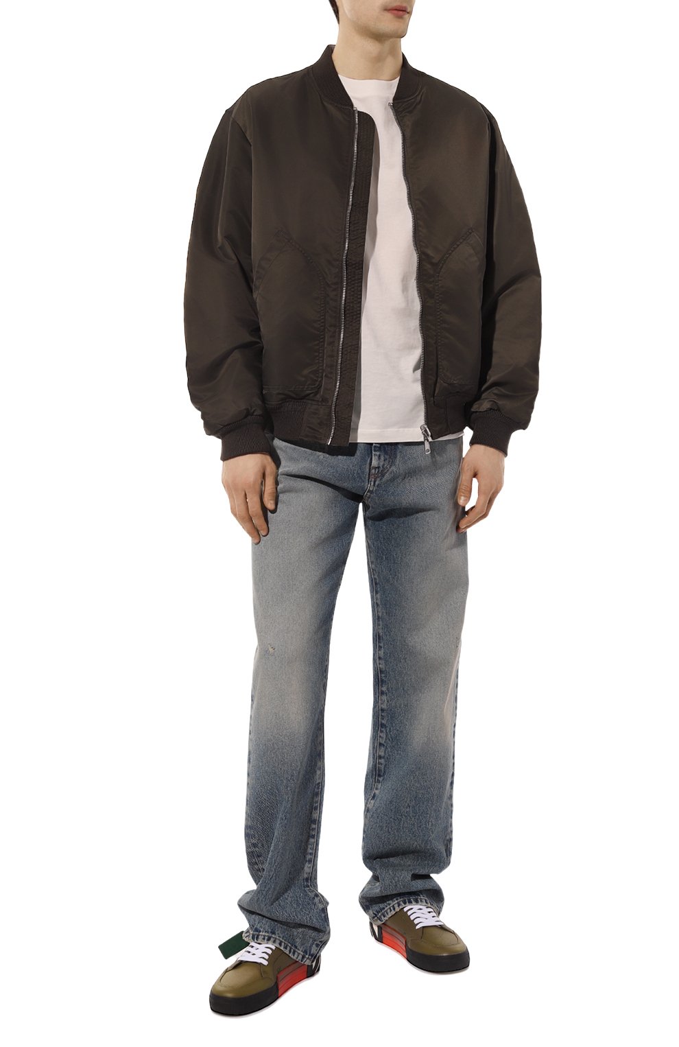 Кожаные кеды vulcanized OFF-WHITE, арт. OMIA085F22LEA0025656, фото 2