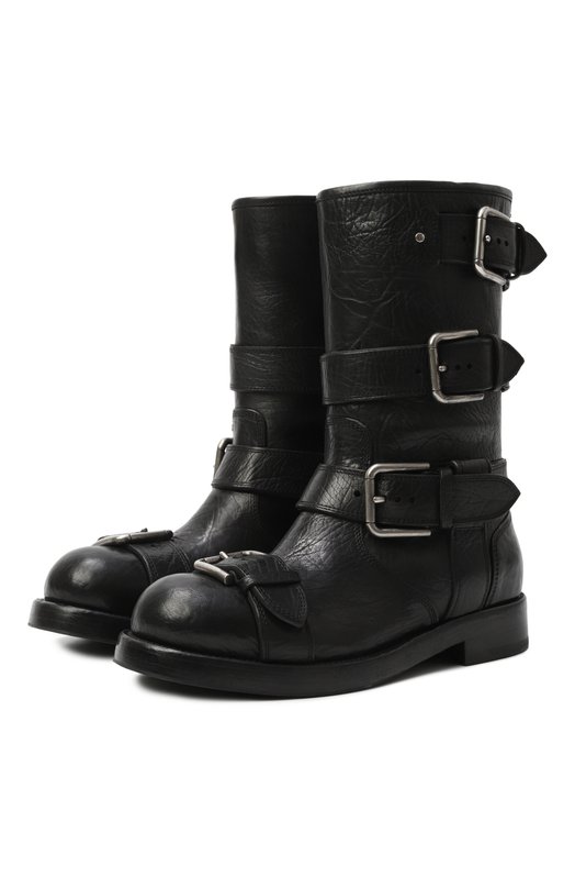 Кожаные ботинки Bernini Dolce & Gabbana CT1106/AW352 Чёрный CT1106/AW352