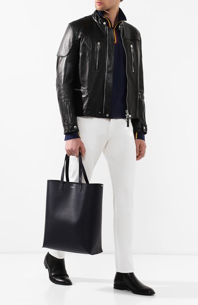 Кожаная сумка-шопер bold 1 SAINT LAURENT, арт. 396906/9XP0E, фото 2