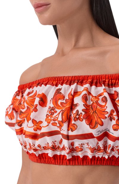 Хлопковый топ DOLCE & GABBANA, арт. F755RT/GDDRL, фото 5