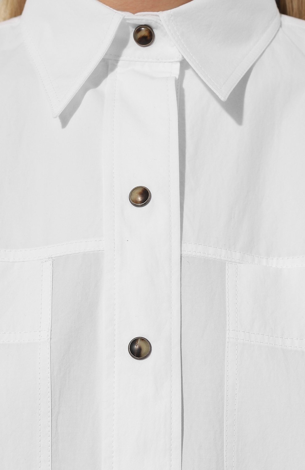 Хлопковая рубашка BRUNELLO CUCINELLI, арт. ML949B1348, фото 5