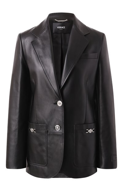 Женский кожаный жакет VERSACE, арт. 1017794/1A12320