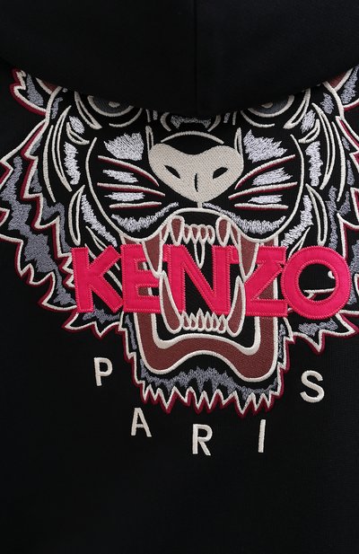 Хлопковая толстовка KENZO черного цвета по цене 35350 руб., арт. FA62BL8014XA, фото 5 Хлопковая толстовка KENZO, арт. FA62BL8014XA, фото 5