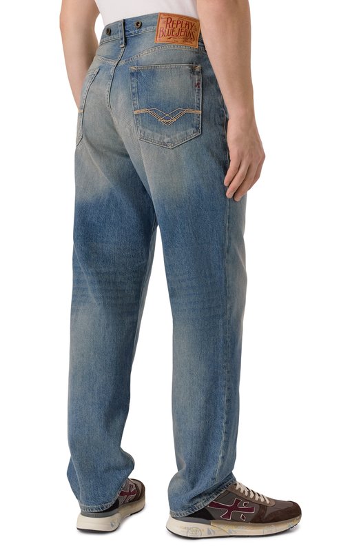 Джинсы Relaxed Fit Replay M1040R.000.814 96A Синий  M1040R.000.814 96A Фото 4