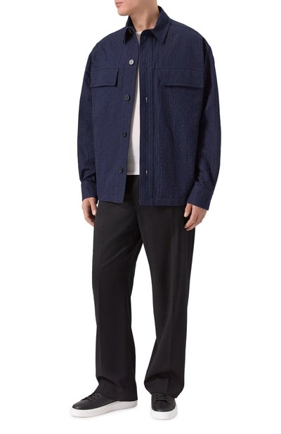 Хлопковая куртка-рубашка BALMAIN, арт. GH1TH881/CG41, фото 2