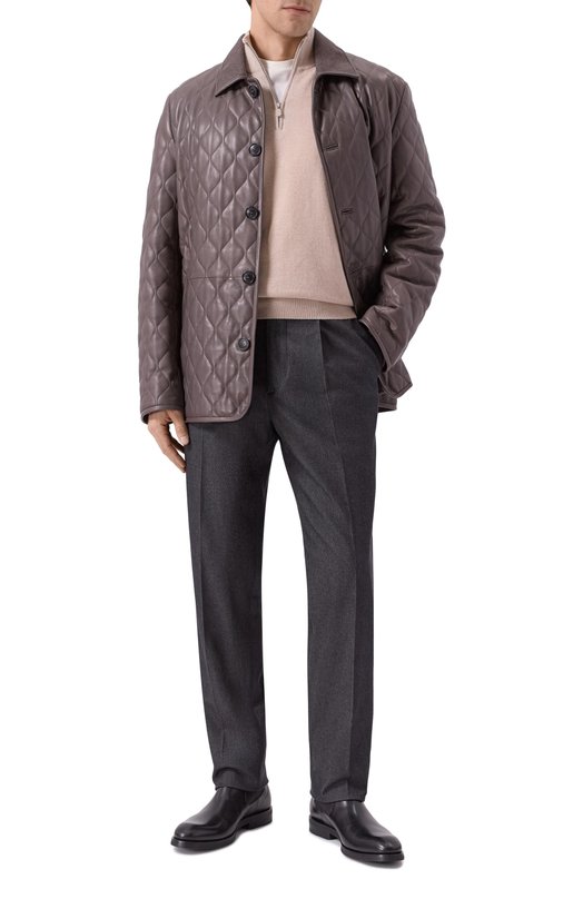 Кожаная куртка MVST M25.1PM.0002/BIG SIZE/PL0NGE/TAUPE Бежевый  M25.1PM.0002/BIG SIZE/PL0NGE/TAUPE Фото 2