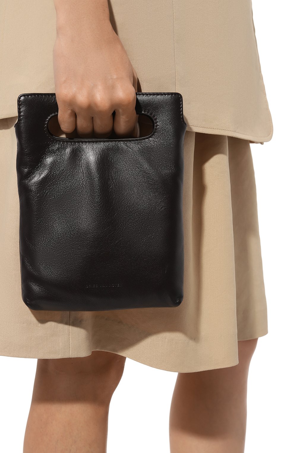 Сумка DRIES VAN NOTEN темно-коричневого цвета по цене 76900 руб., арт. 242-011515-190, фото 2 Сумка DRIES VAN NOTEN, арт. 242-011515-190, фото 2