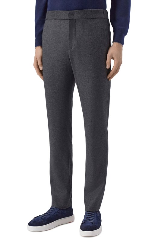 Брюки из шерсти и кашемира Loro Piana FAL3060 Серый  FAL3060 Фото 3