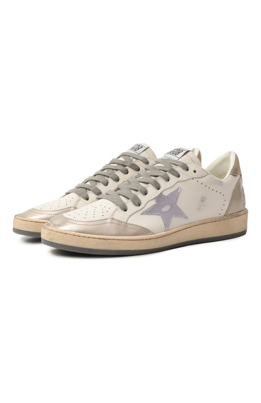 Кожаные кеды Ball Star Golden Goose Deluxe Brand GWF00117.F007471 Кремовый GWF00117.F007471