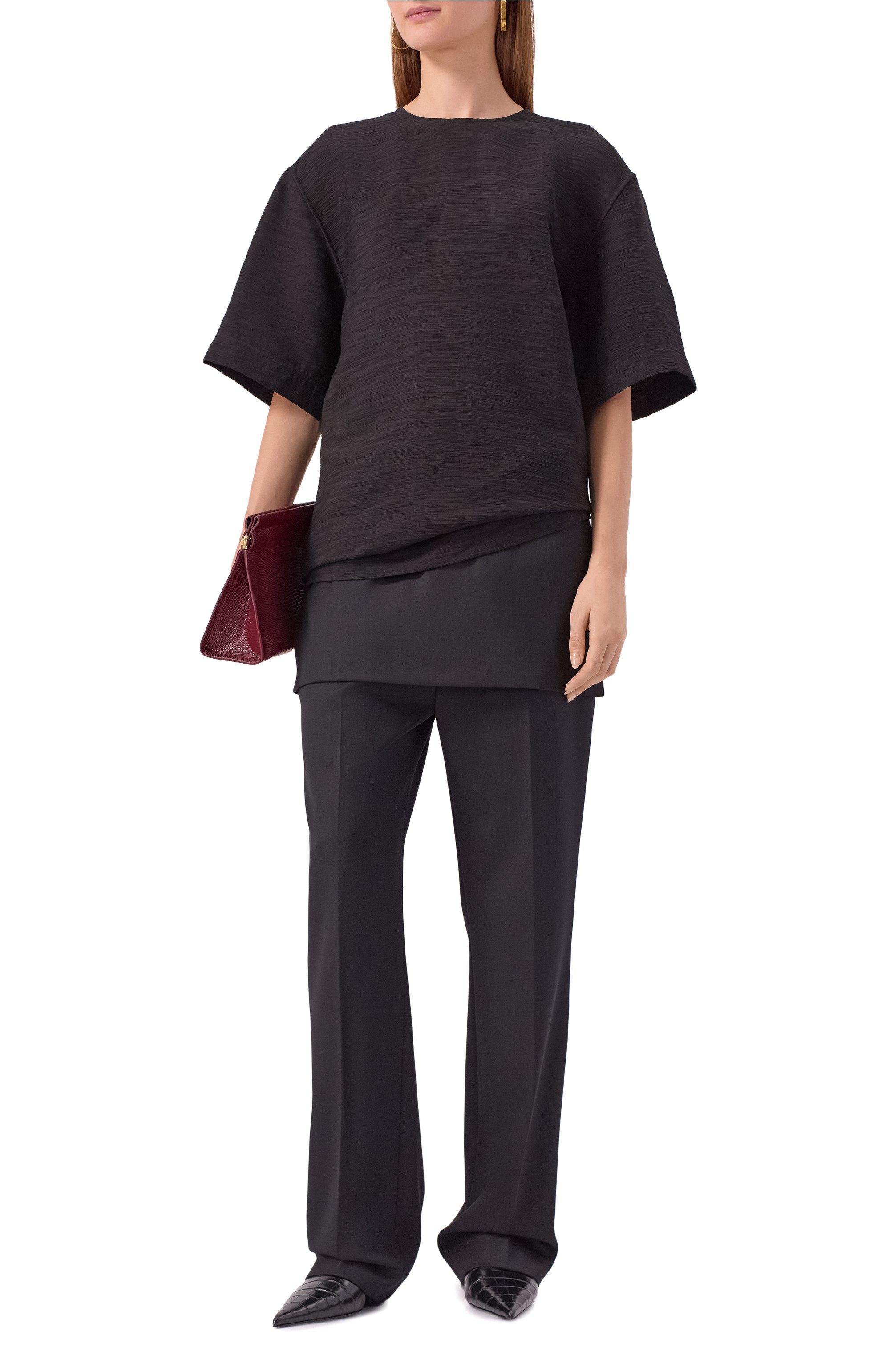 Шерстяные брюки TOTEME, арт. 253-WRB0284-FB0435, фото 2