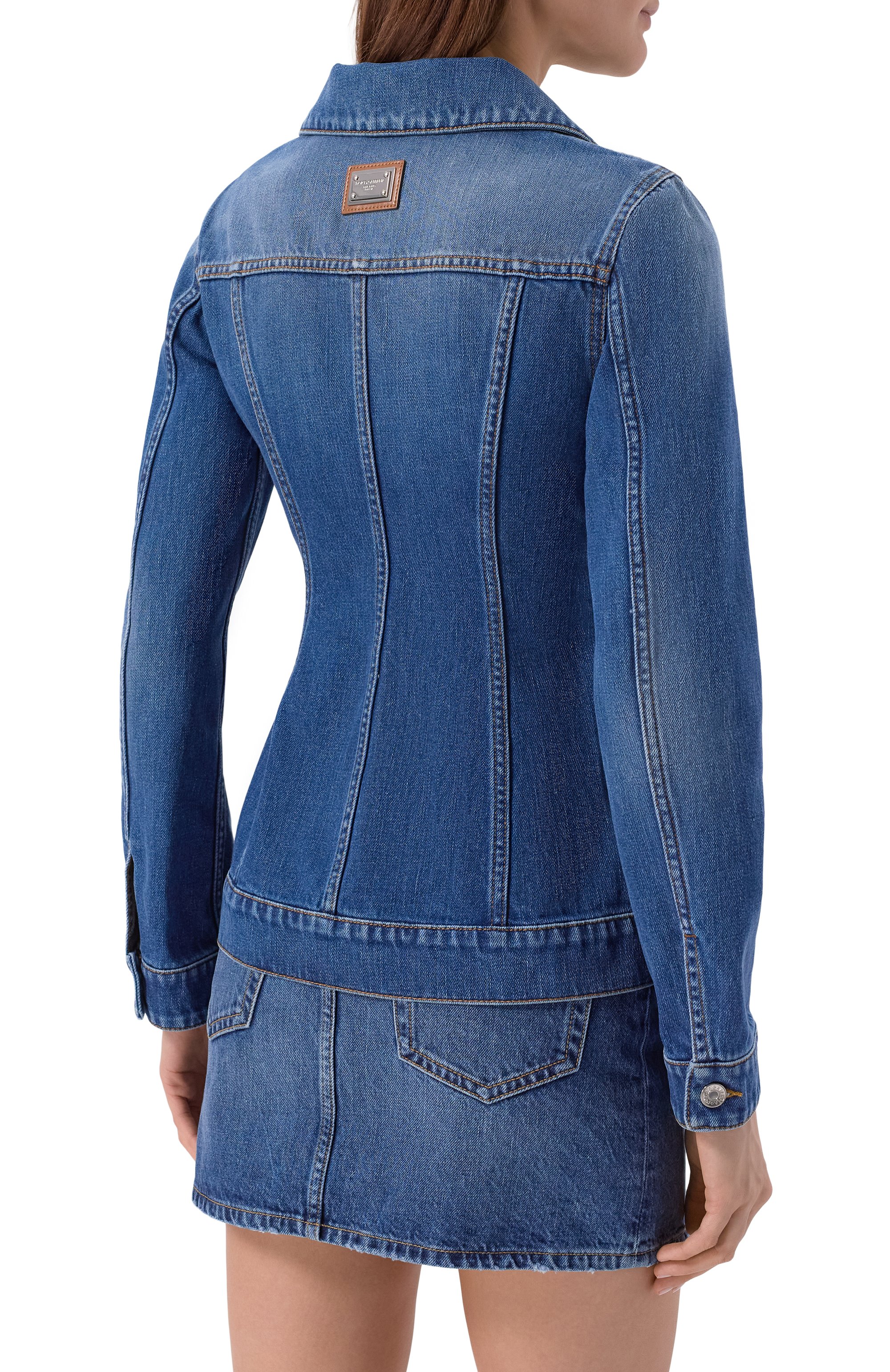 Джинсовая куртка DOLCE & GABBANA синего цвета по цене 191500 руб., арт. F9T00D/G80C5, фото 4 Джинсовая куртка DOLCE & GABBANA, арт. F9T00D/G80C5, фото 4