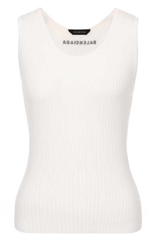 Шерстяной топ Balenciaga 828090/T1737 Белый 828090/T1737