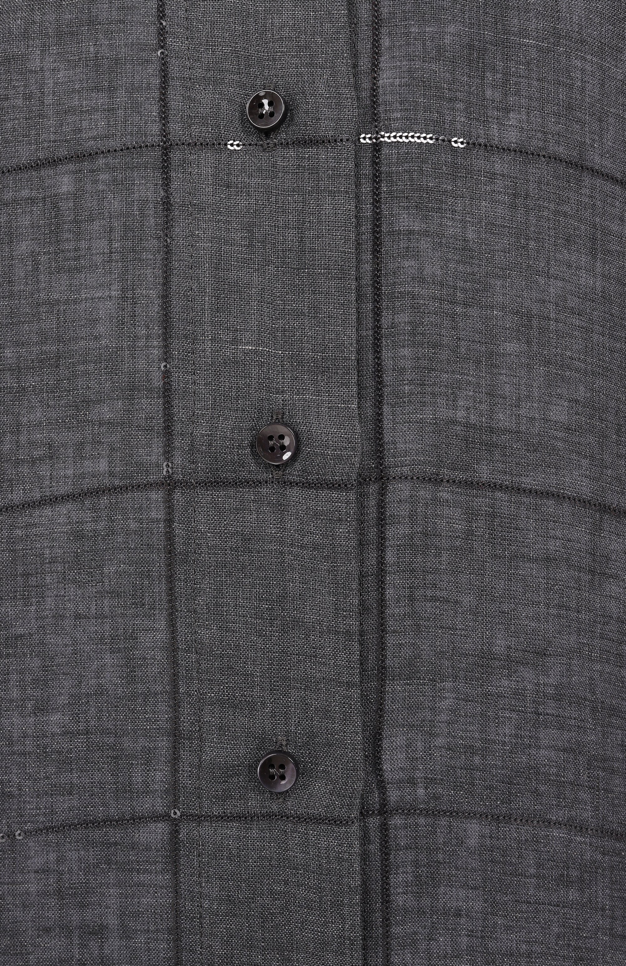 Льняная рубашка BRUNELLO CUCINELLI серого цвета по цене 291500 руб., арт. MM633RH706, фото 6 Льняная рубашка BRUNELLO CUCINELLI, арт. MM633RH706, фото 6