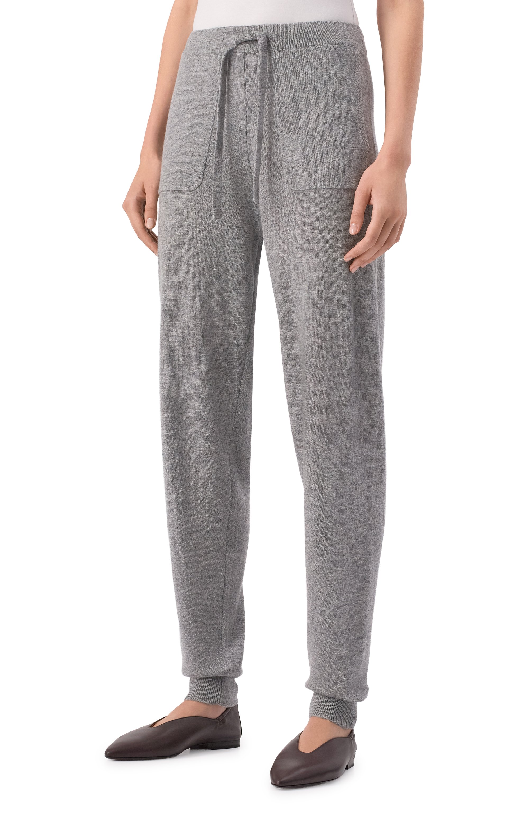 Джоггеры из шерсти и кашемира ALLUDE, арт. 255/17708, фото 3