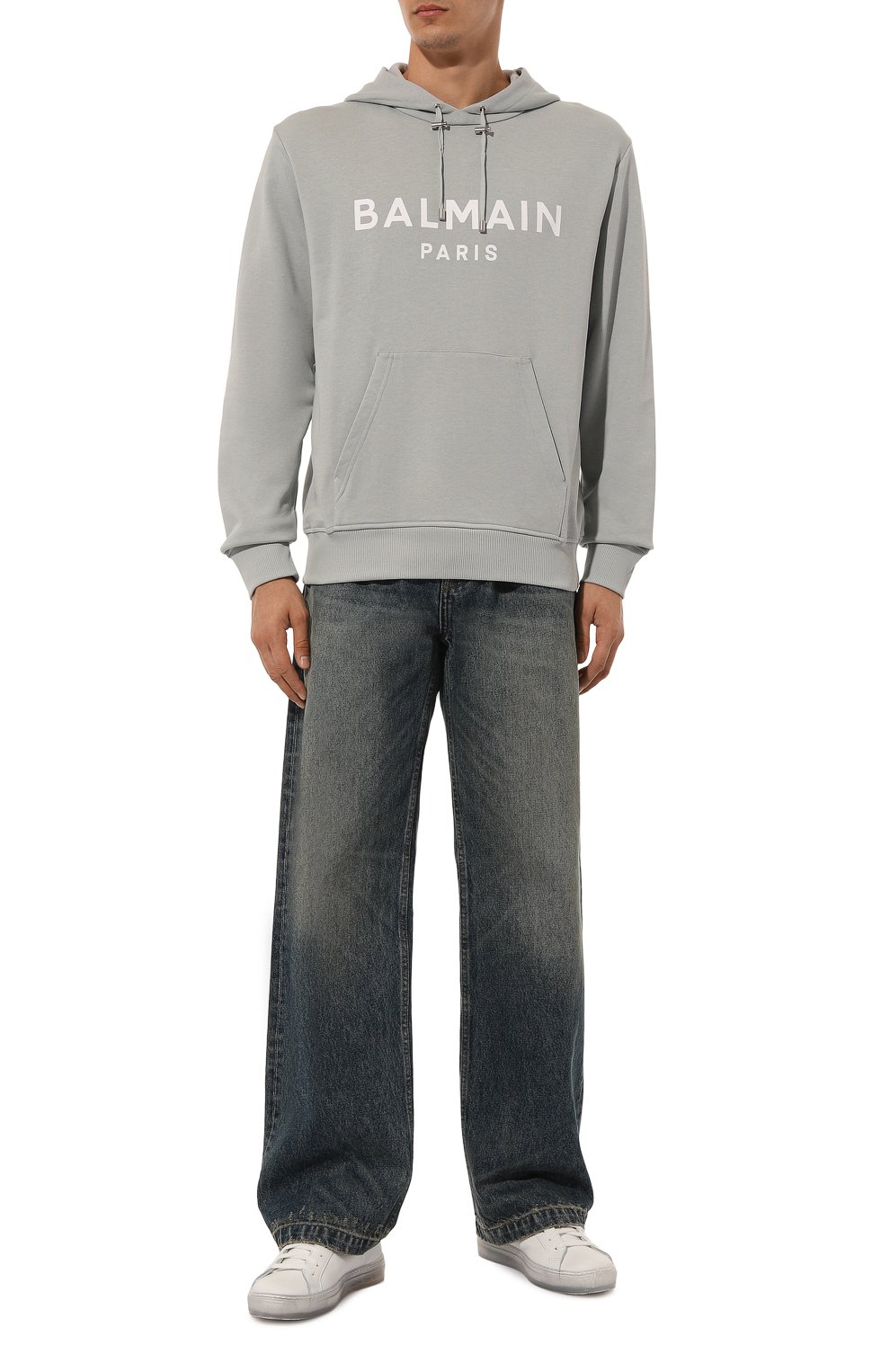 Хлопковое худи BALMAIN, арт. DH1JR002/BB65, фото 2