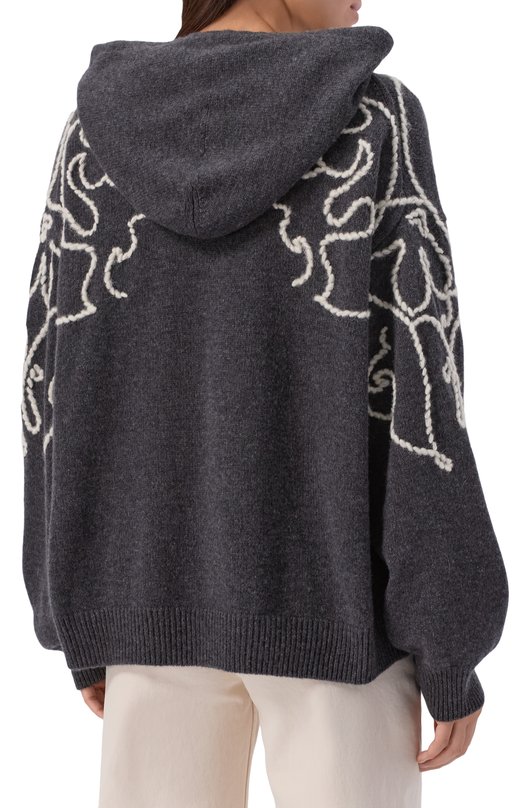 Кашемировое худи Хохлома х Алена Ахмадуллина WKT1341 Серый  WKT1341 Фото 4