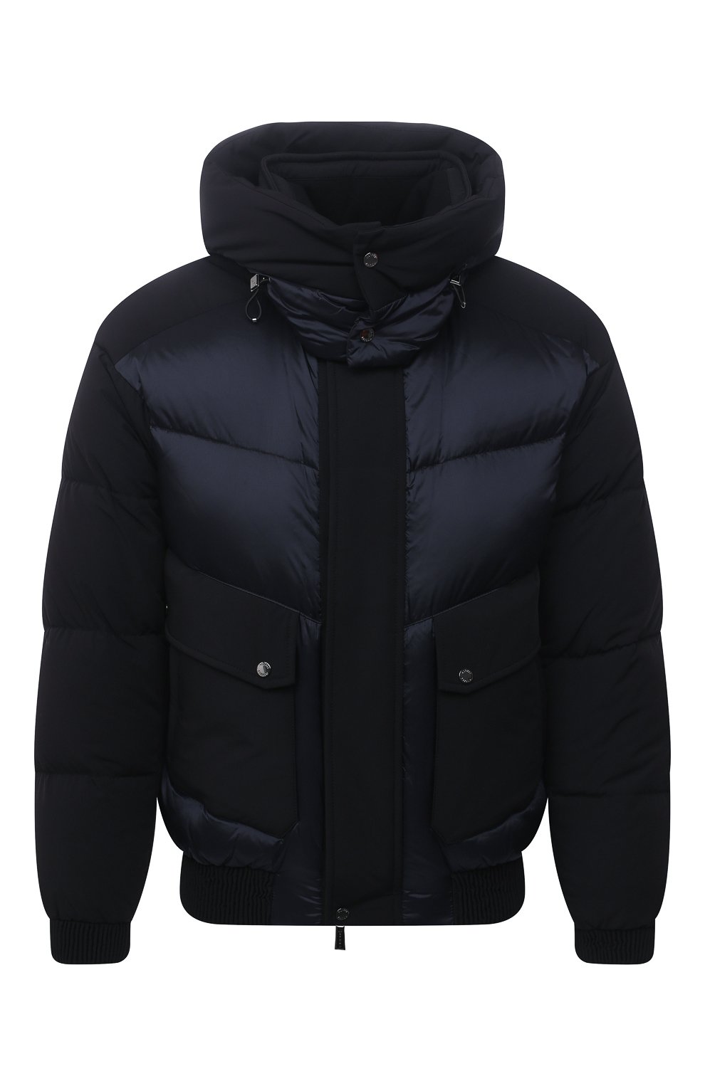 Пуховый бомбер roberto-shk MOORER темно-синего цвета по цене 199500 руб., арт. R0BERT0-SHK/M0UB0100091-TEPA206, фото 1 Пуховый бомбер roberto-shk MOORER, арт. R0BERT0-SHK/M0UB0100091-TEPA206, фото 1