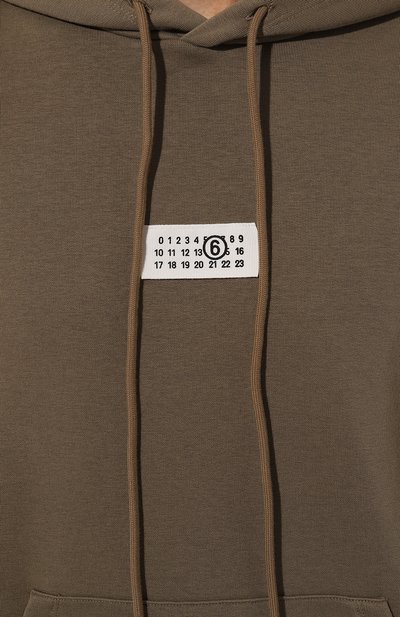 Хлопковое худи MM6, арт. SH0GU0018/S25606, фото 5