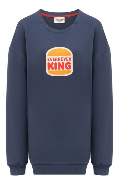 Женский хлопковый свитшот EVERREVER, арт. RE-SW-BLUE-01