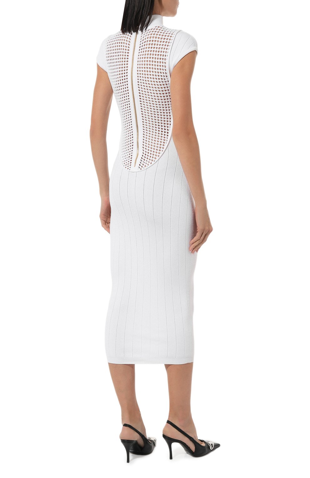 Платье из вискозы BALMAIN, арт. AF0RK025KE17, фото 4