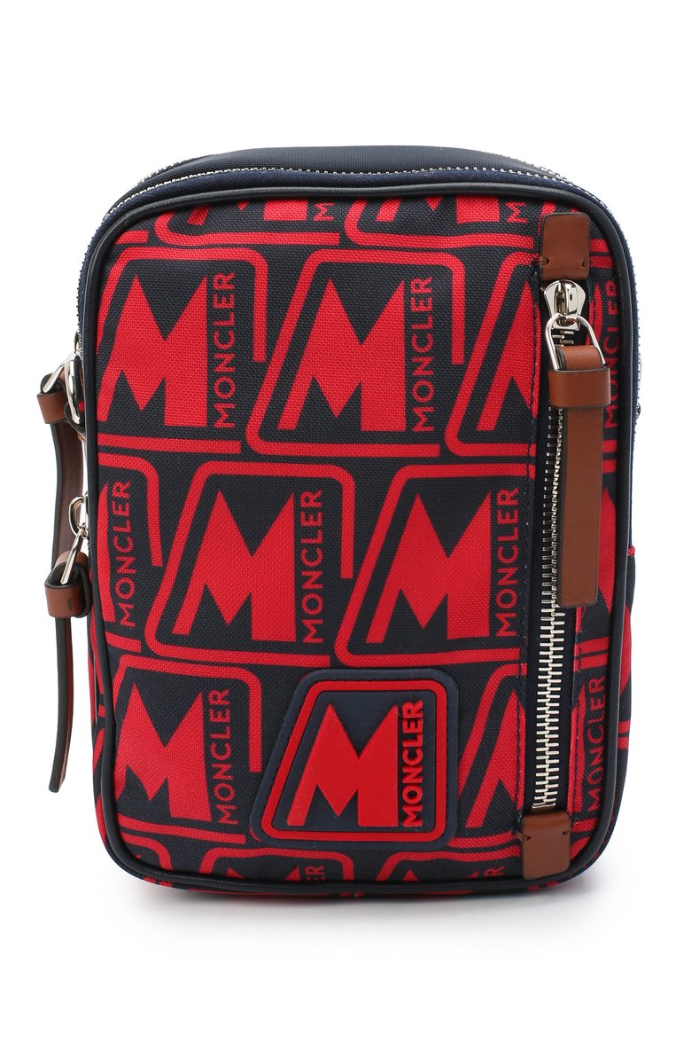 Мужская текстильная сумка detour MONCLER красного цвета, арт. F2-09A-5L700-00-02SL2 | Фото 1 (Материал: Текстиль; Ремень/цепочка: На ремешке; Размер: mini)