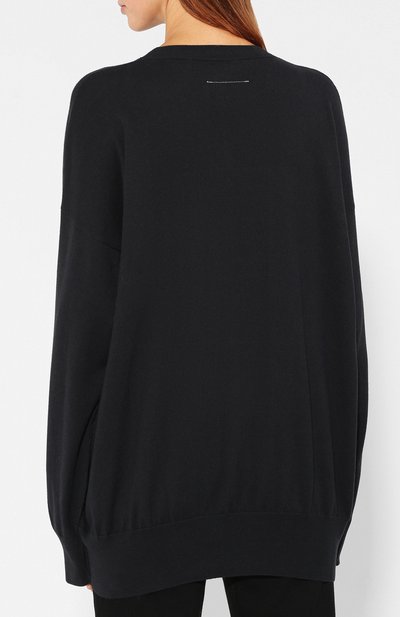 Пуловер из смеси хлопка и кашемира MM6, арт. S52HA0158/S16775, фото 4