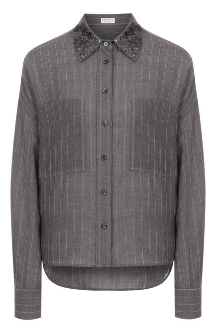 Женская шерстяная рубашка BRUNELLO CUCINELLI, арт. MP908RE506