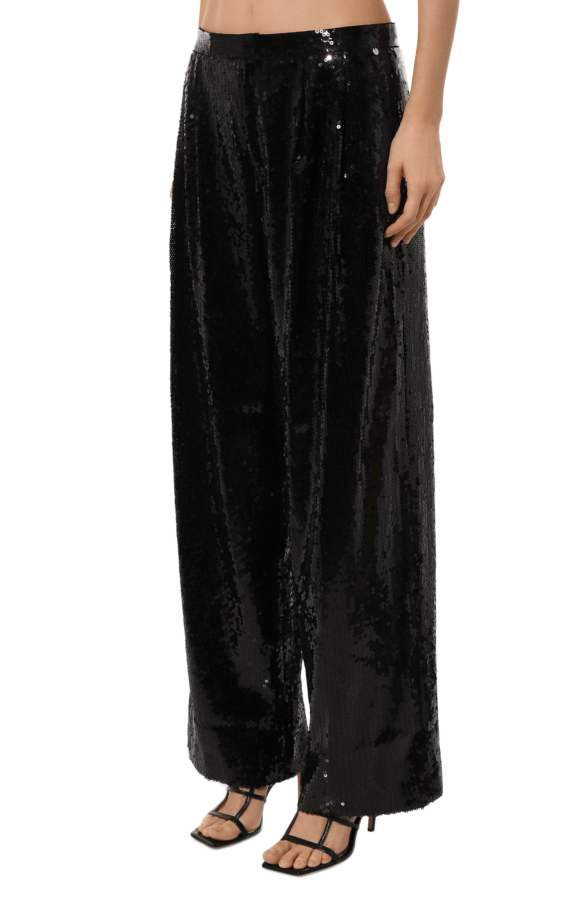 Брюки с отделкой пайетками BOSS ORANGE, арт. 50524262, фото 3