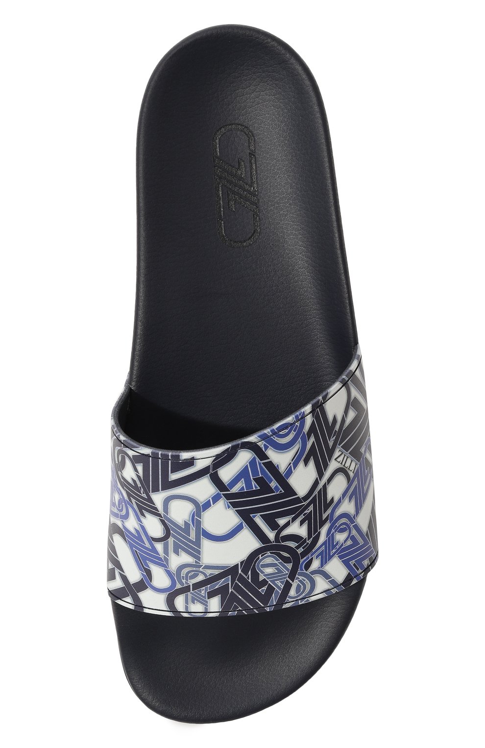 Резиновые шлепанцы ZILLI синего цвета по цене 28300 руб., арт. MDZ-AP004-DM008/001X, фото 6 Резиновые шлепанцы ZILLI, арт. MDZ-AP004-DM008/001X, фото 6