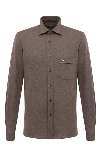 Мужская рубашка из хлопка и кашемира STEFANO RICCI, арт. CJ006526/TE2401