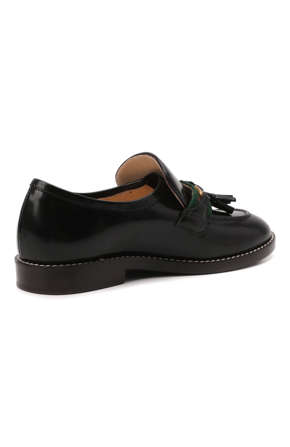 Кожаные лоферы GUCCI черного цвета по цене 53350 руб., арт. 662190/1PKE0, фото 3 Кожаные лоферы GUCCI, арт. 662190/1PKE0, фото 3