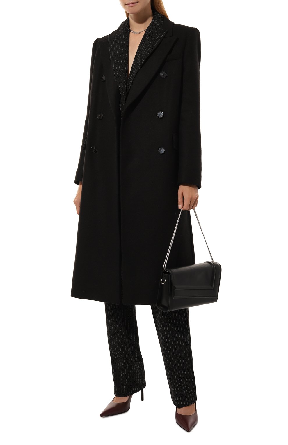 Пальто BOSS черного цвета по цене 59950 руб., арт. 50524975, фото 2 Пальто BOSS, арт. 50524975, фото 2