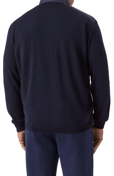 Комбинированный кардиган PAUL&SHARK темно-синего цвета по цене 99450 руб., арт. 25411721, фото 4 Комбинированный кардиган PAUL&SHARK, арт. 25411721, фото 4