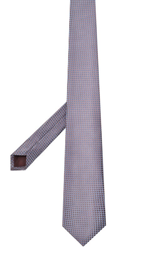 Шелковый галстук Canali 18/HJ04549 Сиреневый  18/HJ04549 Фото 3