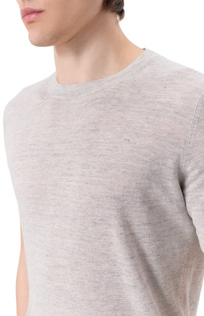 Футболка изо льна и хлопка BRUNELLO CUCINELLI, арт. M2L00340, фото 5