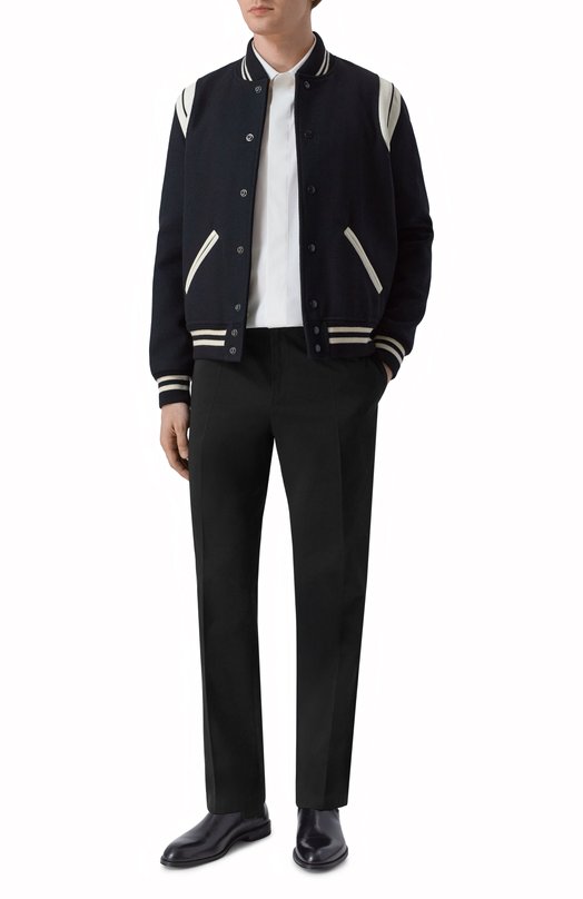 Хлопковая рубашка Saint Laurent 826821/Y2M03 Белый  826821/Y2M03 Фото 2