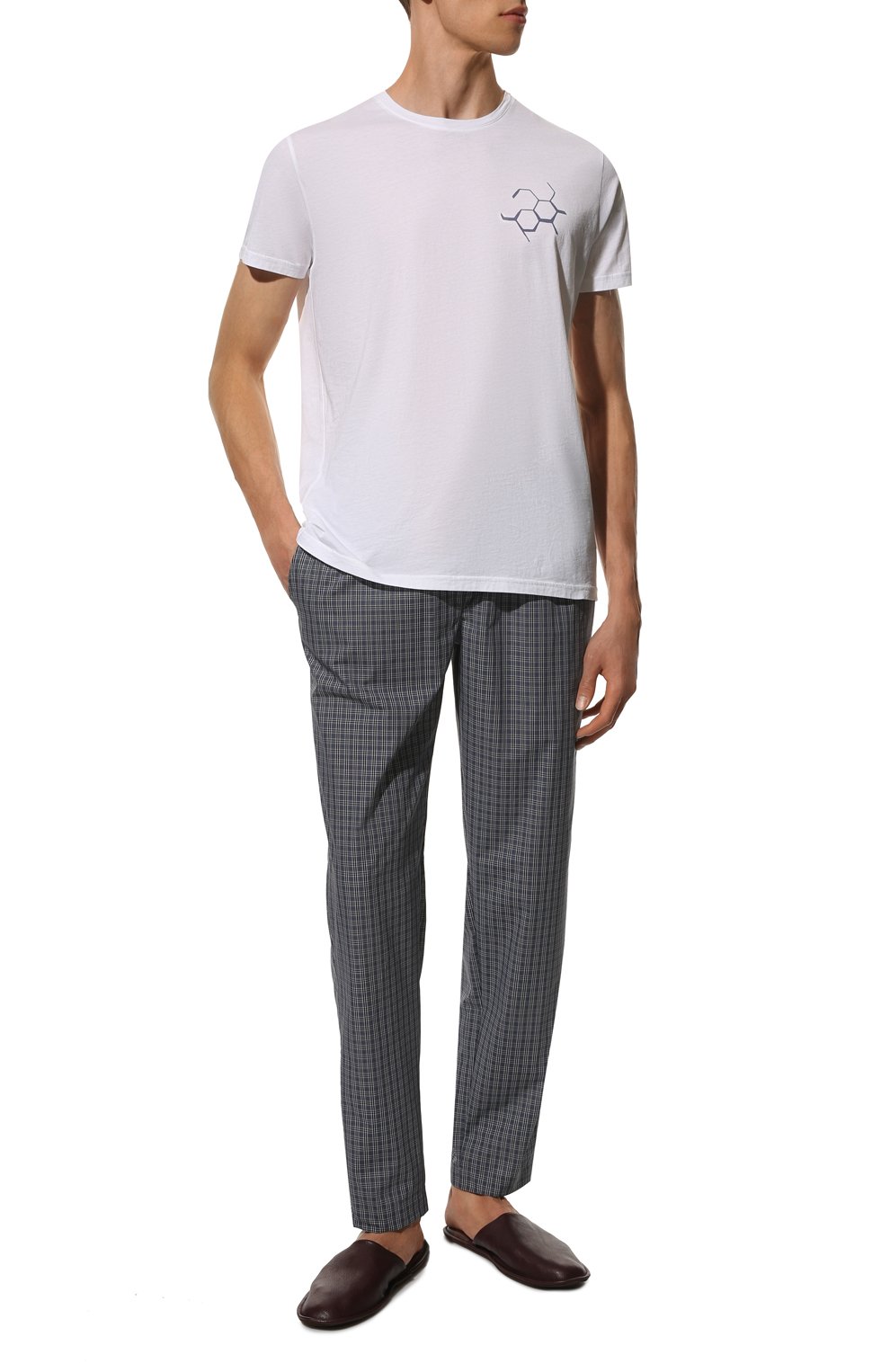 Кожаные домашние туфли HOMERS AT HOME бордового цвета по цене 19950 руб., арт. 12045/BUFALIN0, фото 2 Кожаные домашние туфли HOMERS AT HOME, арт. 12045/BUFALIN0, фото 2