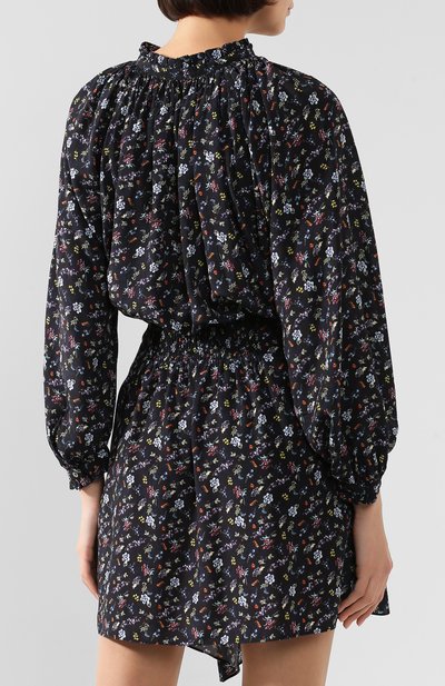 Платье с принтом ZADIG AND VOLTAIRE черного цвета по цене 28500 руб., арт. WHCP0420F, фото 4 Платье с принтом ZADIG AND VOLTAIRE, арт. WHCP0420F, фото 4