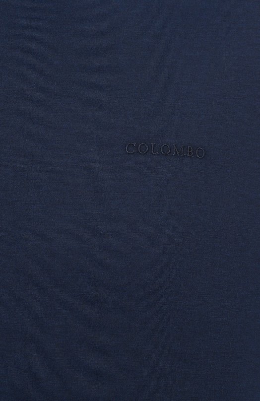 Футболка из шелка и хлопка Colombo TS00404/M0146-J0 Синий  TS00404/M0146-J0 Фото 6