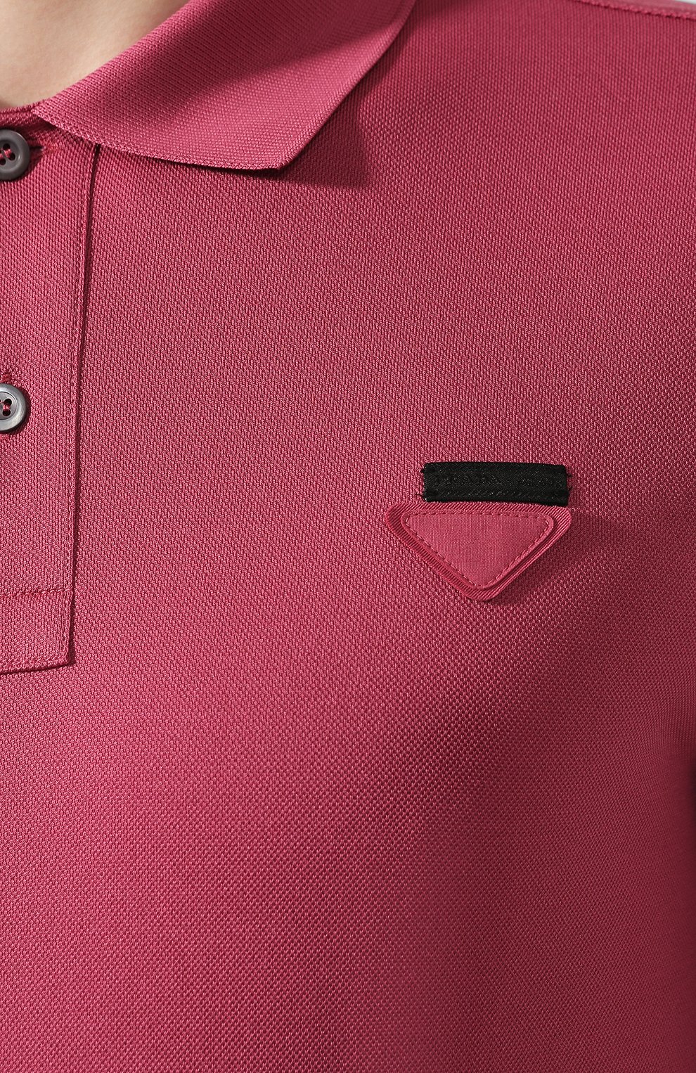 Хлопковое поло PRADA, арт. UJN444-XGS-F0638-181, фото 5