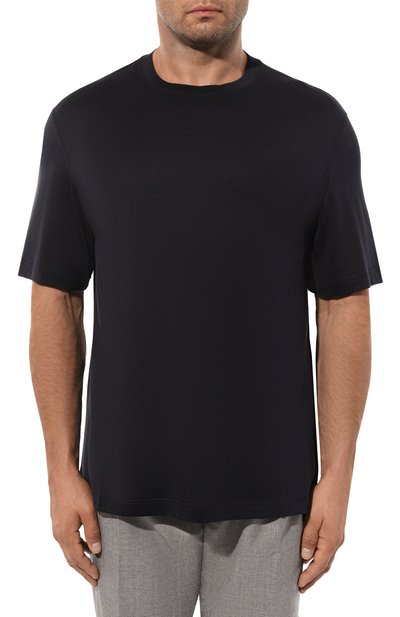 Футболка из шелка и хлопка BRUNELLO CUCINELLI, арт. MH8361308W, фото 3