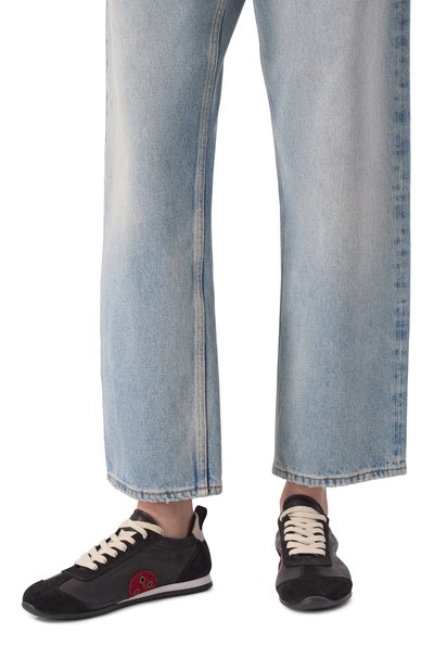 Кожаные кроссовки UMA WANG черного цвета по цене 88950 руб., арт. US9087, фото 2 Кожаные кроссовки UMA WANG, арт. US9087, фото 2