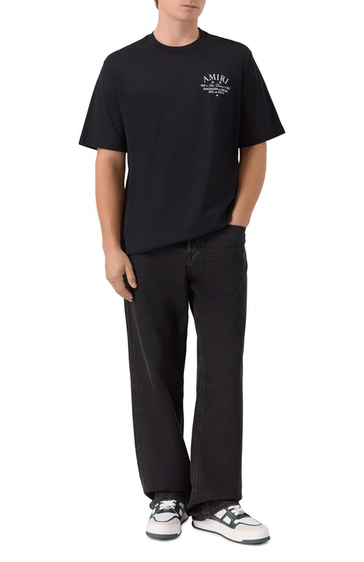 Хлопковая футболка Amiri AMJYTE1071 Чёрный  AMJYTE1071 Фото 2