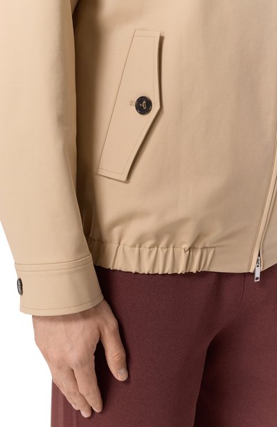 Хлопковый бомбер 12 STOREEZ бежевого цвета по цене 39000 руб., арт. 129770, фото 5 Хлопковый бомбер 12 STOREEZ, арт. 129770, фото 5