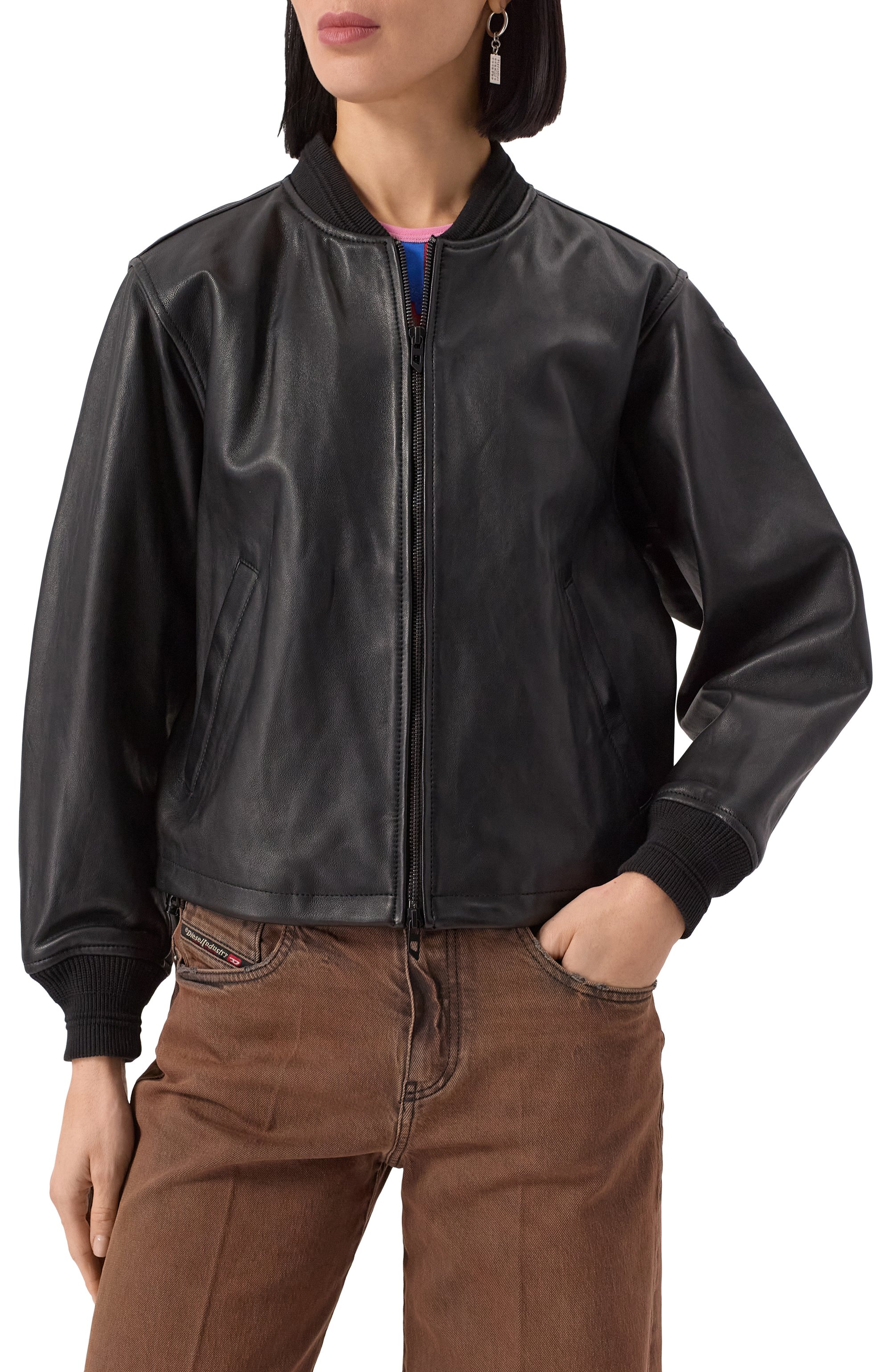 Кожаная куртка DIESEL, арт. A16801/0PFAH, фото 3