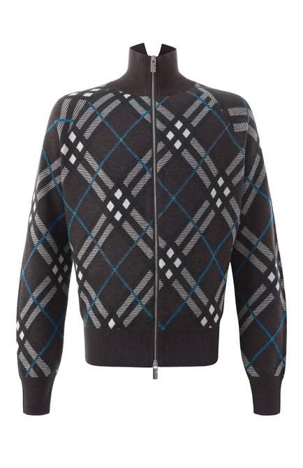 Мужской шерстяная толстовка BURBERRY темно-серого цвета по цене 0 руб., арт. 8095085 | Фото 1
