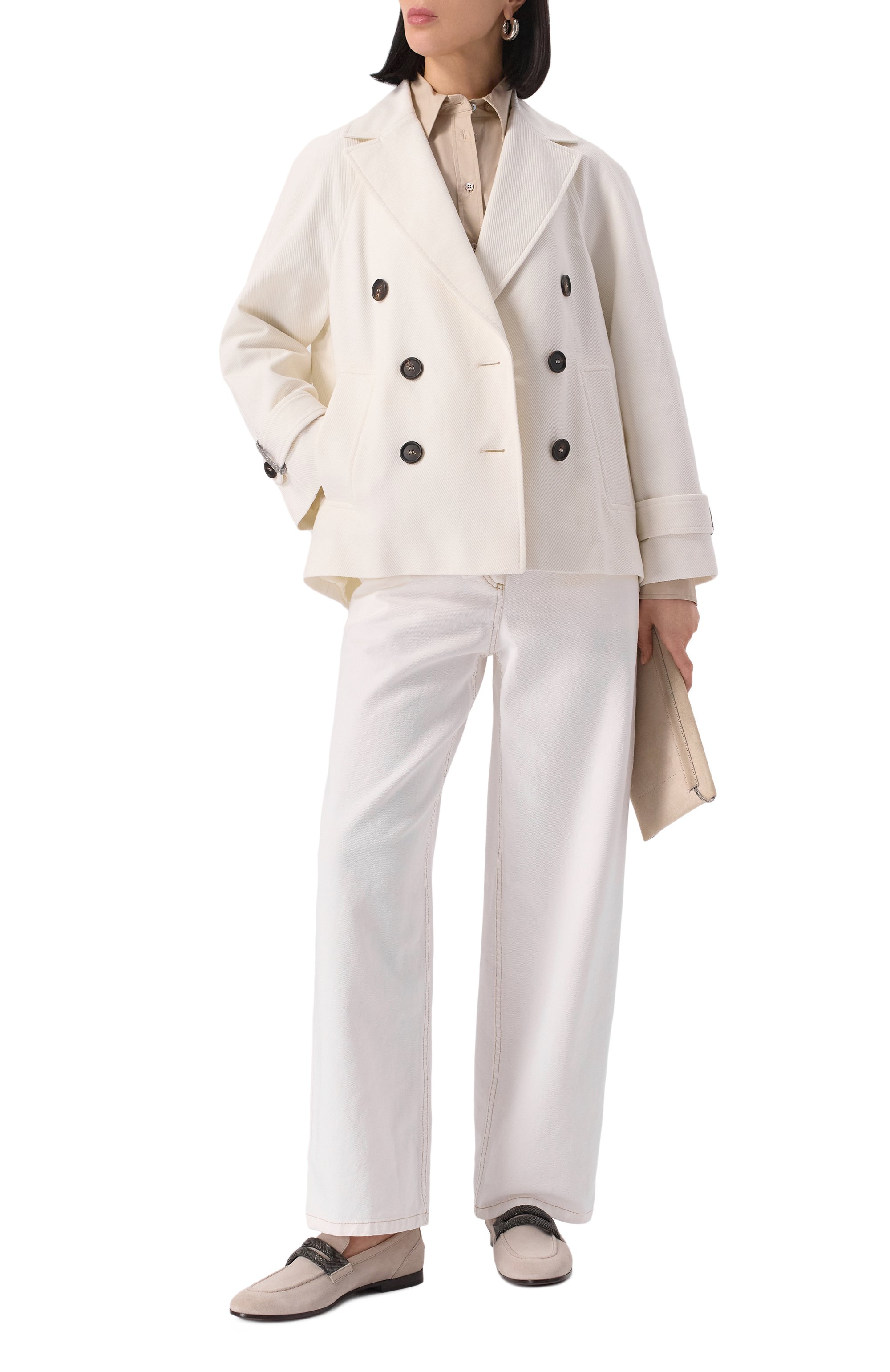 Полупальто из хлопка и льна BRUNELLO CUCINELLI, арт. MH5347892, фото 2