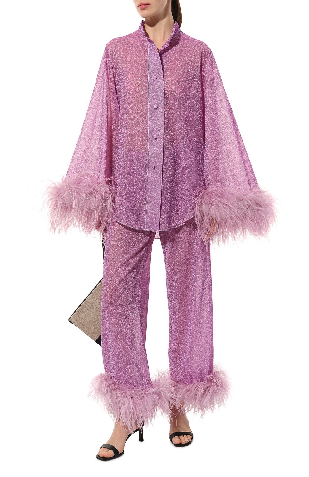 Блузка с отделкой перьями OSEREE, арт. LSF213, фото 2