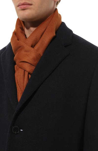 Кашемировый шарф STEFANO RICCI оранжевого цвета по цене 69600 руб., арт. MIA3100010/31588, фото 3 Кашемировый шарф STEFANO RICCI, арт. MIA3100010/31588, фото 3